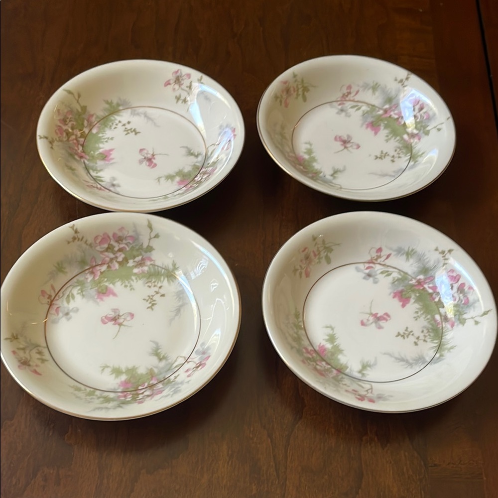 Theodore Haviland New York Apple Blossom set of 4 berry or dessert bowls